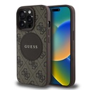 Apple iPhone 14 Pro Max Uyumlu Kılıf Guess Orjinal Lisanslı Magsafe Şarj Özellikli Yazı Logolu Circle Classic Kapak - 8