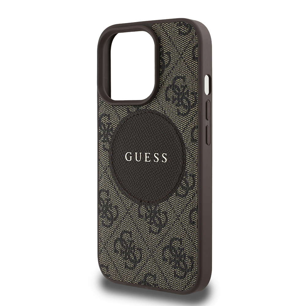 Apple iPhone 14 Pro Max Uyumlu Kılıf Guess Orjinal Lisanslı Magsafe Şarj Özellikli Yazı Logolu Circle Classic Kapak - 12