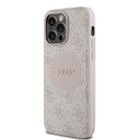 Apple iPhone 14 Pro Max Uyumlu Kılıf Guess Orjinal Lisanslı M-safe Şarj Özellikli Yazı Logolu Circle Classic Kapak - 15