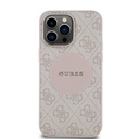 Apple iPhone 14 Pro Max Uyumlu Kılıf Guess Orjinal Lisanslı M-safe Şarj Özellikli Yazı Logolu Circle Classic Kapak - 16