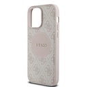 Apple iPhone 14 Pro Max Uyumlu Kılıf Guess Orjinal Lisanslı M-safe Şarj Özellikli Yazı Logolu Circle Classic Kapak - 19