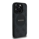 Apple iPhone 15 Pro Max Uyumlu Kılıf Guess Orjinal Lisanslı Magsafe Şarj Özellikli Yazı Logolu Circle Classic Kapak - 3