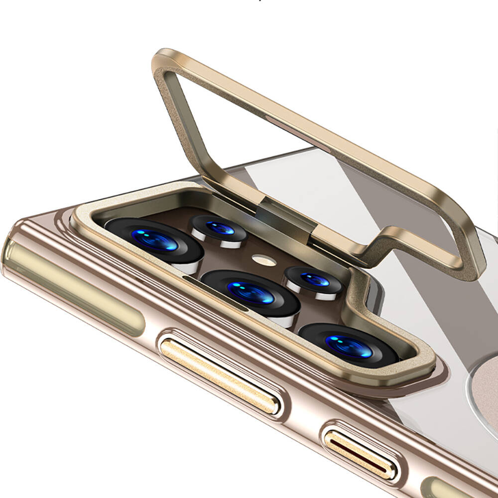 Samsung Galaxy S24 Ultra Uyumlu Kılıf Magsafe Şarj Özellikli Wlons Standlı Efsane Kapak - 6