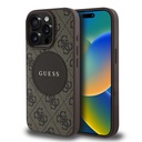 Apple iPhone 15 Pro Max Uyumlu Kılıf Guess Orjinal Lisanslı Magsafe Şarj Özellikli Yazı Logolu Circle Classic Kapak - 8