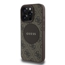 Apple iPhone 15 Pro Max Uyumlu Kılıf Guess Orjinal Lisanslı Magsafe Şarj Özellikli Yazı Logolu Circle Classic Kapak - 9