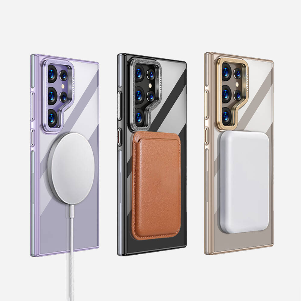 Samsung Galaxy S24 Ultra Uyumlu Kılıf Magsafe Şarj Özellikli Wlons Standlı Efsane Kapak - 11