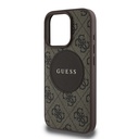 Apple iPhone 15 Pro Max Uyumlu Kılıf Guess Orjinal Lisanslı Magsafe Şarj Özellikli Yazı Logolu Circle Classic Kapak - 12
