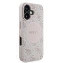 Apple iPhone 16 Uyumlu Kılıf Guess Orjinal Lisanslı Magsafe Şarj Özellikli Yazı Logolu Circle Classic Kapak - 3