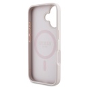 Apple iPhone 16 Uyumlu Kılıf Guess Orjinal Lisanslı Magsafe Şarj Özellikli Yazı Logolu Circle Classic Kapak - 6