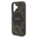Apple iPhone 16 Uyumlu Kılıf Guess Orjinal Lisanslı Magsafe Şarj Özellikli Yazı Logolu Circle Classic Kapak - 12