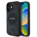 Apple iPhone 16 Uyumlu Kılıf Guess Orjinal Lisanslı Magsafe Şarj Özellikli Yazı Logolu Circle Classic Kapak - 15