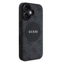 Apple iPhone 16 Uyumlu Kılıf Guess Orjinal Lisanslı Magsafe Şarj Özellikli Yazı Logolu Circle Classic Kapak - 17