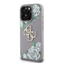 Apple iPhone 15 Pro Max Uyumlu Kılıf Guess Orjinal Lisanslı Gül Baskılı Büyük Metal Logo Dizaynlı Kapak - 2