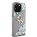 Apple iPhone 15 Pro Max Uyumlu Kılıf Guess Orjinal Lisanslı Gül Baskılı Büyük Metal Logo Dizaynlı Kapak - 3