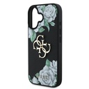 Apple iPhone 16 Uyumlu Kılıf Guess Orjinal Lisanslı Gül Baskılı Büyük Metal Logo Dizaynlı Kapak - 5