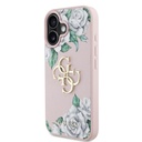 Apple iPhone 16 Uyumlu Kılıf Guess Orjinal Lisanslı Gül Baskılı Büyük Metal Logo Dizaynlı Kapak - 9