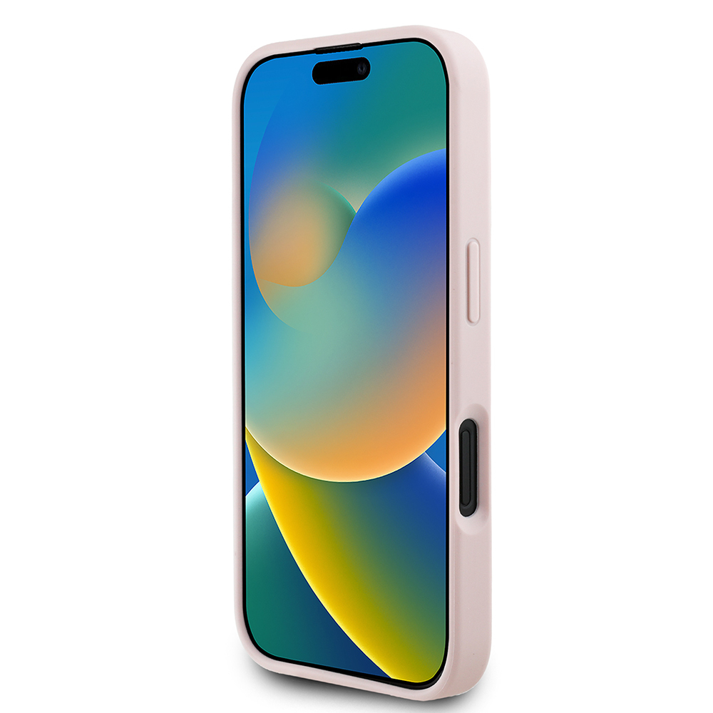 Apple iPhone 16 Uyumlu Kılıf Guess Orjinal Lisanslı Gül Baskılı Büyük Metal Logo Dizaynlı Kapak - 11
