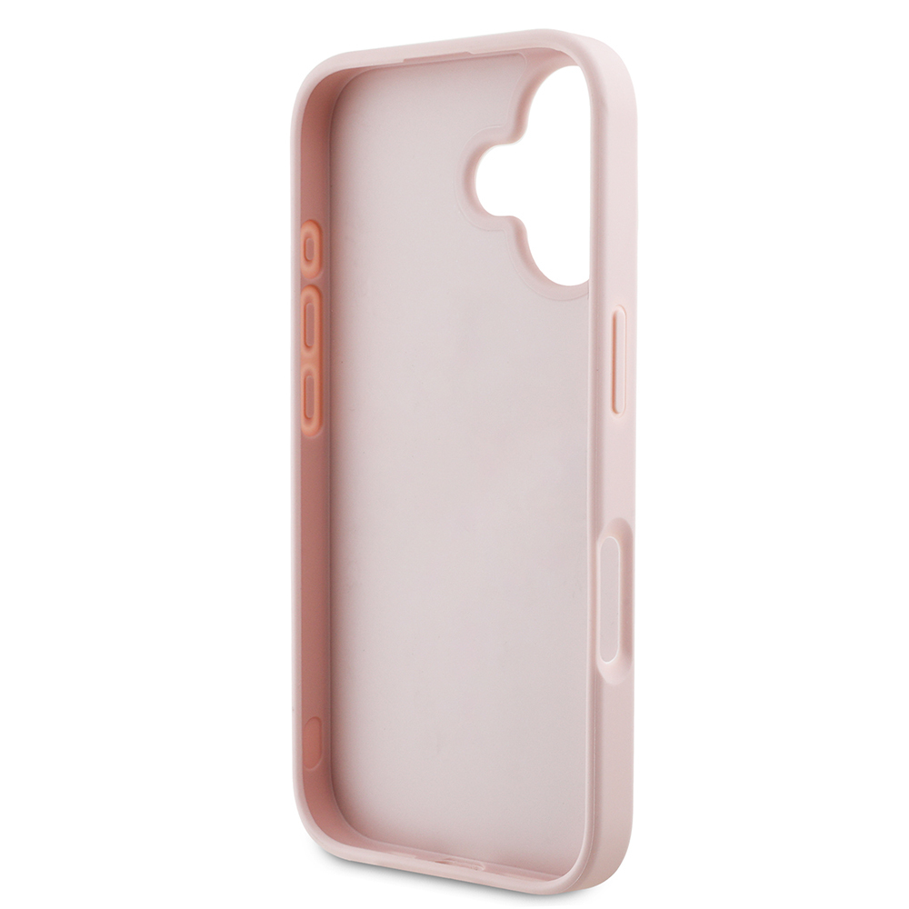 Apple iPhone 16 Uyumlu Kılıf Guess Orjinal Lisanslı Gül Baskılı Büyük Metal Logo Dizaynlı Kapak - 13