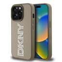Apple iPhone 14 Pro Max Uyumlu Kılıf DKNY Orjinal Lisanslı Taşlı DKNY Yazılı Metalik Rhinestones PU Deri Kapak - 1