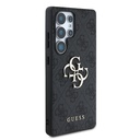 Samsung Galaxy S25 Ultra Uyumlu Kılıf Guess Orjinal Lisanslı PU Deri 4G Desenli Metal Büyük 4G ve Yazı Logolu Kapak - 3