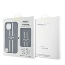 Apple iPhone 14 Uyumlu Kılıf Guess Orjinal Lisanslı Magsafe Şarj Özellikli 4G Desenli Çizgili Kartlıklı Kapak - 9