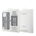 Apple iPhone 15 Pro Max Uyumlu Kılıf Guess Orjinal Lisanslı Magsafe Şarj Özellikli 4G Desenli Çizgili Kartlıklı Kapak - 5