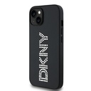 Apple iPhone 14 Uyumlu Kılıf DKNY Orjinal Lisanslı Taşlı DKNY Yazılı Metalik Rhinestones PU Deri Kapak - 2