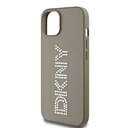 Apple iPhone 14 Uyumlu Kılıf DKNY Orjinal Lisanslı Taşlı DKNY Yazılı Metalik Rhinestones PU Deri Kapak - 12