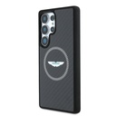 Samsung Galaxy S25 Ultra Uyumlu Kılıf Aston Martin Orjinal Lisanslı Magsafe Şarj Özellikli Radyal Halka ve Karbon Fiber Tasarımlı Kapak - 1