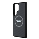 Samsung Galaxy S25 Ultra Uyumlu Kılıf Aston Martin Orjinal Lisanslı Magsafe Şarj Özellikli Radyal Halka ve Karbon Fiber Tasarımlı Kapak - 4