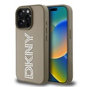Apple iPhone 15 Pro Max Uyumlu Kılıf DKNY Orjinal Lisanslı Taşlı DKNY Yazılı Metalik Rhinestones PU Deri Kapak - 8