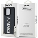 Apple iPhone 15 Pro Max Uyumlu Kılıf DKNY Orjinal Lisanslı Taşlı DKNY Yazılı Metalik Rhinestones PU Deri Kapak