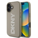 Apple iPhone 16 Uyumlu Kılıf DKNY Orjinal Lisanslı Taşlı DKNY Yazılı Metalik Rhinestones PU Deri Kapak - 1