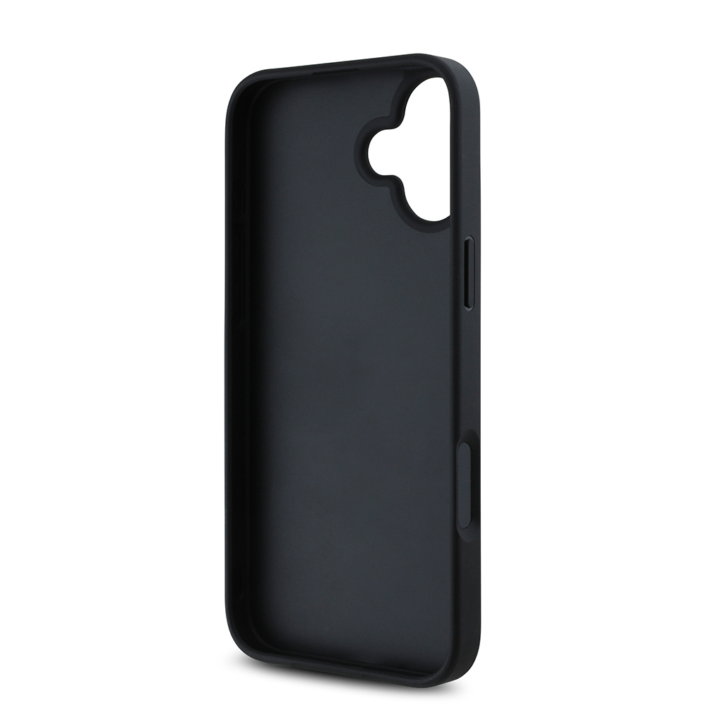 Apple iPhone 16 Uyumlu Kılıf DKNY Orjinal Lisanslı Taşlı DKNY Yazılı Metalik Rhinestones PU Deri Kapak - 13