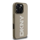 Apple iPhone 16 Pro Uyumlu Kılıf DKNY Orjinal Lisanslı Taşlı DKNY Yazılı Metalik Rhinestones PU Deri Kapak - 10