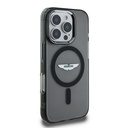Apple iPhone 16 Pro Max Uyumlu Kılıf Aston Martin Orjinal Lisanslı Magsafe Şarj Özellikli IML Baskı Logolu Buzlu Kapak - 3