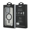 Apple iPhone 16 Pro Max Uyumlu Kılıf Aston Martin Orjinal Lisanslı Magsafe Şarj Özellikli IML Baskı Logolu Buzlu Kapak - 7