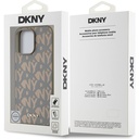 Apple iPhone 14 Pro Max Uyumlu Kılıf DKNY Orjinal Lisanslı Magsafe Şarj Özellikli 3D Yazılı Grid Pattern Kapak