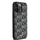Apple iPhone 14 Pro Max Uyumlu Kılıf DKNY Orjinal Lisanslı M-safe Şarj Özellikli 3D Yazılı Grid Pattern Kapak - 10