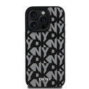 Apple iPhone 16 Pro Uyumlu Kılıf DKNY Orjinal Lisanslı M-safe Şarj Özellikli 3D Yazılı Grid Pattern Kapak - 9