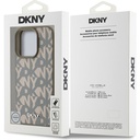 Apple iPhone 16 Pro Uyumlu Kılıf DKNY Orjinal Lisanslı Magsafe Şarj Özellikli 3D Yazılı Grid Pattern Kapak