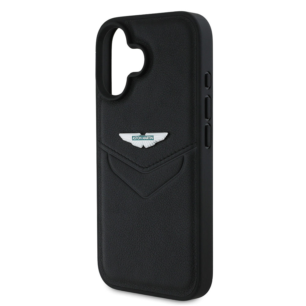 Apple iPhone 16 Uyumlu Kılıf Aston Martin Orjinal Lisanslı Victory Dizayn PU Deri Metal Logolu Kapak - 4