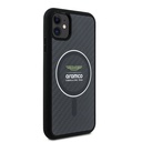 Apple iPhone 11 Uyumlu Kılıf Aston Martin Orjinal Lisanslı Magsafe Şarj Özellikli Renkli Halka ve Karbon Fiber Tasarımlı Kapak - 2