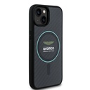 Apple iPhone 14 Uyumlu Kılıf Aston Martin Orjinal Lisanslı Magsafe Şarj Özellikli Renkli Halka ve Karbon Fiber Tasarımlı Kapak - 2