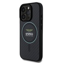 Apple iPhone 16 Pro Max Uyumlu Kılıf Aston Martin Orjinal Lisanslı Magsafe Şarj Özellikli Renkli Halka ve Karbon Fiber Tasarımlı Kapak - 1