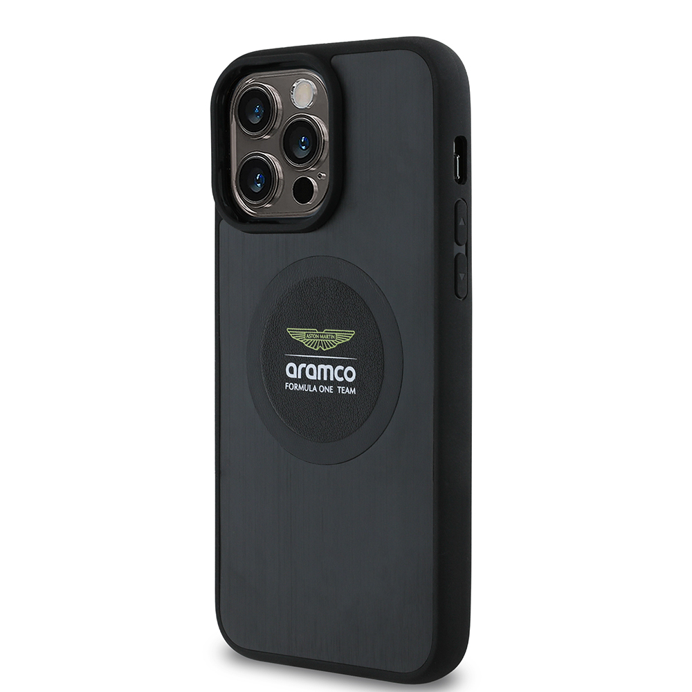 Apple iPhone 14 Pro Max Uyumlu Kılıf Aston Martin Orjinal Lisanslı Magsafe Şarj Özellikli Aluminyum Arka Yüzeyli Formula One Team Baskılı Kapak - 1