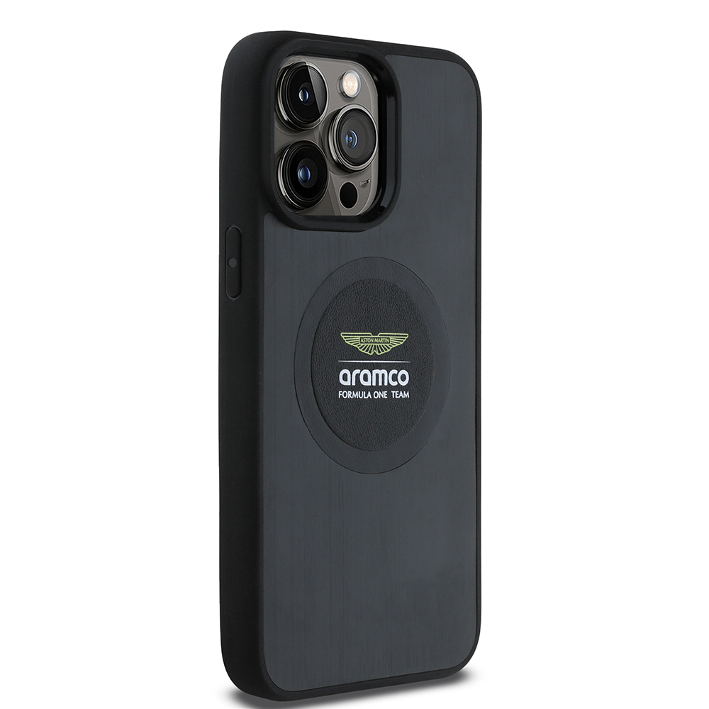 Apple iPhone 14 Pro Max Uyumlu Kılıf Aston Martin Orjinal Lisanslı Magsafe Şarj Özellikli Aluminyum Arka Yüzeyli Formula One Team Baskılı Kapak - 2