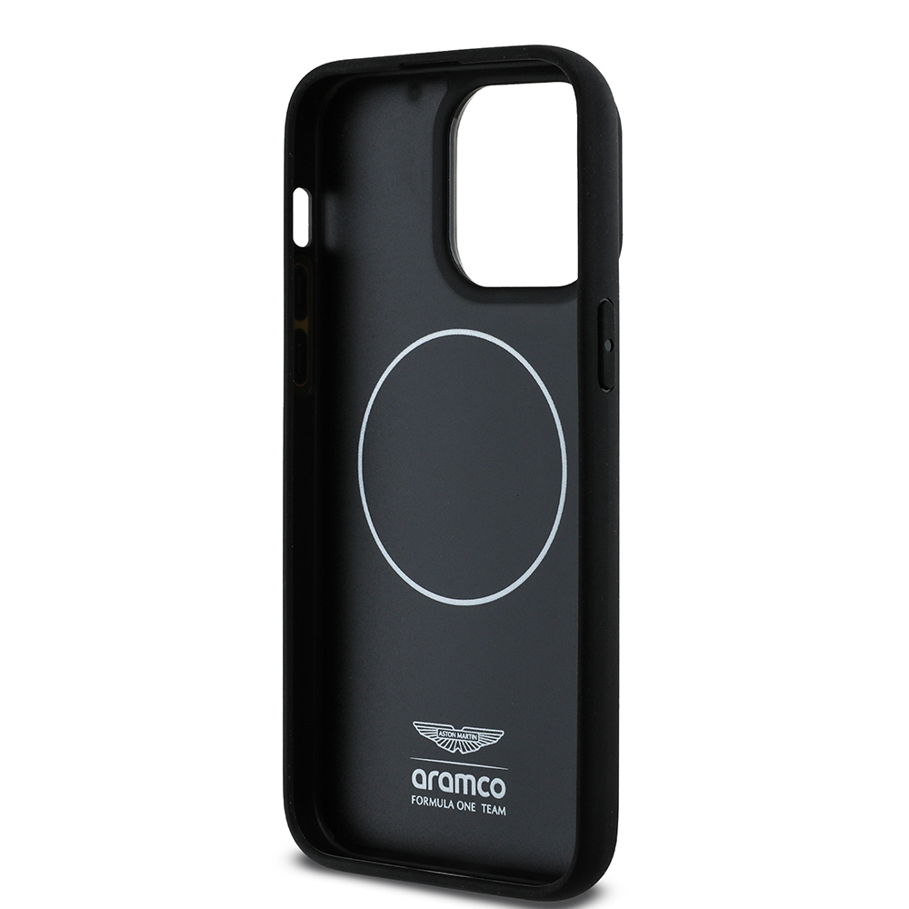 Apple iPhone 14 Pro Max Uyumlu Kılıf Aston Martin Orjinal Lisanslı Magsafe Şarj Özellikli Aluminyum Arka Yüzeyli Formula One Team Baskılı Kapak - 5