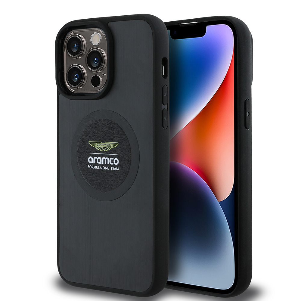Apple iPhone 14 Pro Max Uyumlu Kılıf Aston Martin Orjinal Lisanslı Magsafe Şarj Özellikli Aluminyum Arka Yüzeyli Formula One Team Baskılı Kapak - 6