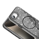 Apple iPhone 16E Uyumlu Kılıf Magsafe Şarj Özellikli Parlayan Simli Zore Okso Kapak - 2